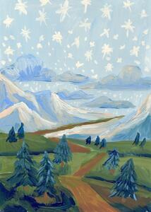 Illustrazione Snowing stars, Eleanor Baker, (30 x 40 cm)