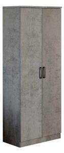 Scarpiera armadio 182x71x38 cm Gabriella cemento