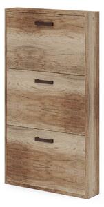 Scarpiera Serena 108x65x15 cm 3 ante noce country
