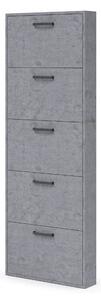 Scarpiera Serena 180x65x15 cm 5 ante cemento