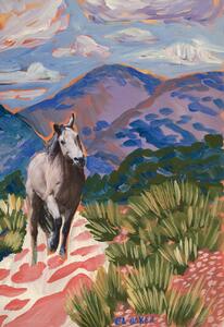 Illustrazione Horse exploring, Eleanor Baker, (26.7 x 40 cm)