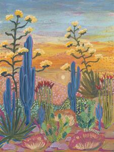 Illustrazione Colorful desert, Eleanor Baker, (30 x 40 cm)