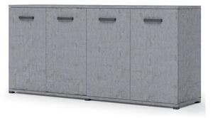 Mobile Multiuso Viareggio 180 cm 4 ante Cemento