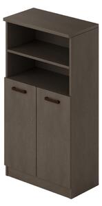 Scarpiera Armadio 2 ante e vano a giorno 71x38x130 cm Gabriella fango