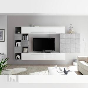 Parete attrezzata SanDiego bianco beton