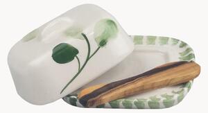 Set burriera in ceramica con coltello Flora, set da 2