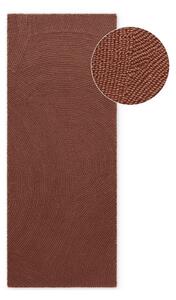 Passatoia color mattone in lana tessuta a mano 80x200 cm Calmio – Hanse Home