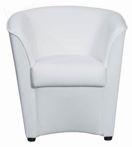 Poltrona Adda 75x66x76 cm in Similpelle bianca