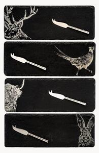 Set tagliere e coltelli da formaggio Country Animals, set da 4
