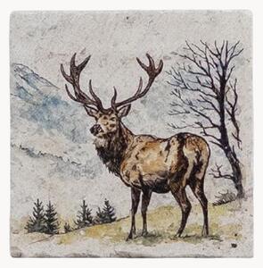 Set di 4 sottobicchieri Scenic Stag