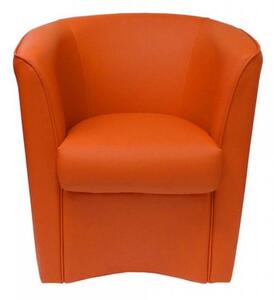 Poltrona Adda 75x66x76 cm in Similpelle arancio