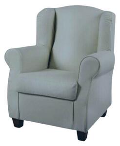 Poltrona Bergere 87x77x99 cm in Similpelle tortora