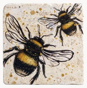 Set di 4 sottobicchieri Bee