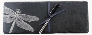 Set tagliere e coltello per formaggi Dragonfly, set da 2
