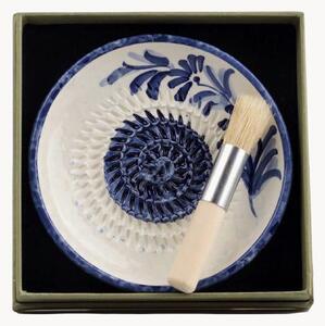 Set grattugia aglio in ceramica con pennello Olive, set da 2