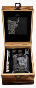 Set da whisky Highland Cow, set da 8