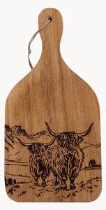Tagliere in legno di quercia Highland Cow