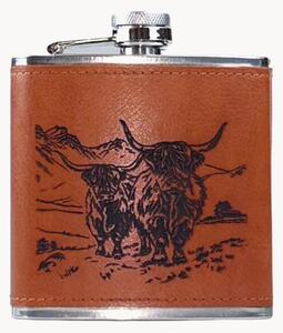 Borraccia in pelle Highland Cow