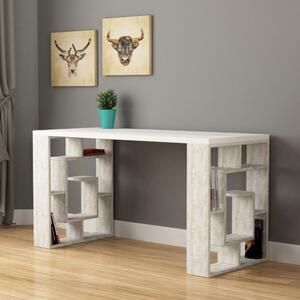 Scrivania 140x60x75 cm Labirent 140 bianco con piedi bianco vintage