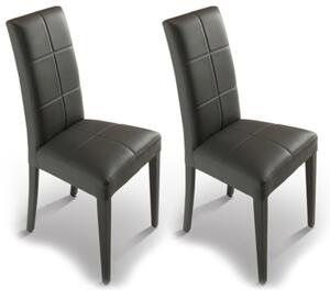 Set 2 Sedie 47x47x101 cm Giada standard antracite