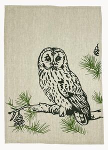 Strofinaccio in lino e cotone Tawny Owl