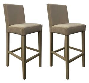 Set 2 Sgabelli 93x40x40 cm Edi Trinity 03 vellutino beige