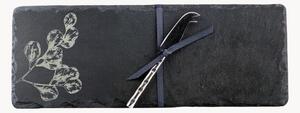 Set tagliere e coltello per formaggio Flora, set da 2