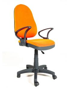 Poltrona operativa con braccioli 56x62x107/120 cm Tiger arancio