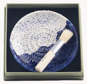 Set grattugia per aglio in ceramica con pennello Coastal, set da 2