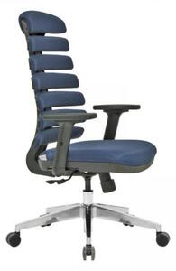 Poltrona da ufficio 64x48x120/130 cm Spring blu