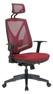 Poltrona da ufficio 64x48x120/130 cm Bella rossa