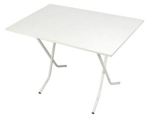 Tavolo pieghevole 70x110x75 cm bianco