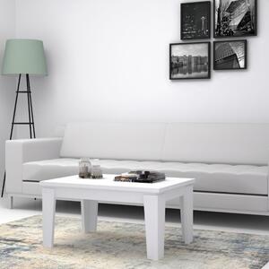 Tavolino basso da salotto 90x60x45 cm Coffee bianco