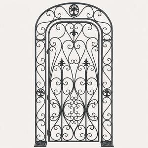 KEYHOMESTORE | Cancello Decorativo in Ferro Verde Inglese 130x232 cm
