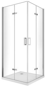 Box Doccia angolare 75x95 cm 2 ante Battenti in Cristallo trasparente 6mm H190