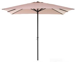 Ombrellone da Giardino 3x3 m Palo Ø48 mm in Alluminio Telo in Poliestere Garden Grigio Chiaro