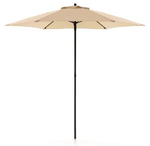 Ombrellone da Giardino Ø2,4 m Palo Ø32 mm in Ferro Telo in Poliestere Garden Ecrù
