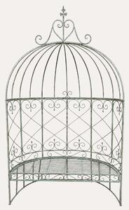KEYHOMESTORE | Panchina Pagoda da Giardino in Ferro Verde Inglese 120x62x210 cm