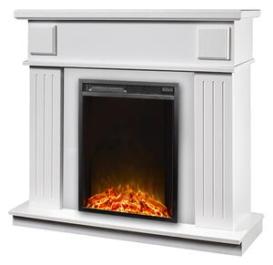 Camino Elettrico da Pavimento 99,7x103,4x27 cm Effetto Fiamma 1500W Marina & Miriam