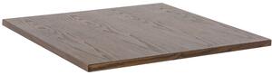 Piano per Tavolo da Giardino 76x76x2,5 cm in Massello Esperia Noce