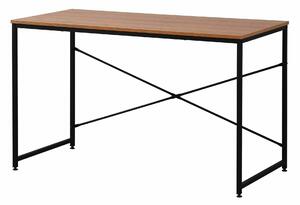 Scrivania da Ufficio 120x60x72 cm in Metallo e Legno Bureau