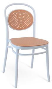 Sedia da Giardino 53x41x85 cm in Polipropilene Cosette Bianca/Corda