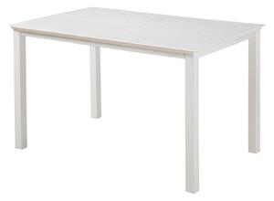 Tavolo da Giardino 120x80x75 cm in Metallo e ABS Kev Bianco