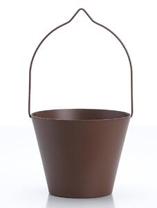 Secchiello per Rubinetti Porta-Secchio 25x23x18 cm in Alluminio Belfer 42/SC Ruggine