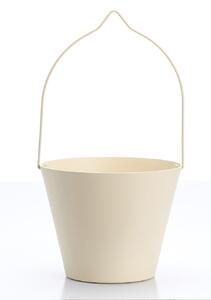 Secchiello per Rubinetti Porta-Secchio 25x23x18 cm in Alluminio Belfer 42/SC Avorio