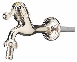 Rubinetto per Fontana da Giardino in Ottone Cromato Belfer RUB/011C