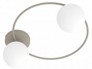Plafoniera SOPRA 2xE14/10W/230V beige/bianco