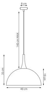 Lampada a sospensione con cavo NAUTICA 1xGX53/12W/230V bianca