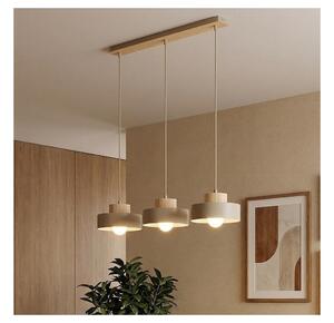 Lampadario a sospensione KIVI su cavo 3xE27/15W/230V beige