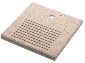 Base Quadrata 40x40x4 cm per Fontane con Ghiera Grande in Cemento Belfer 42/BSE/7.T Tortora